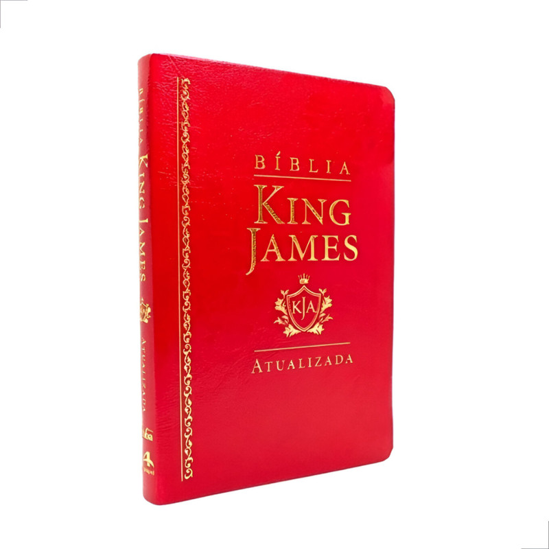 Bíblia King James Atualizada Slim Capa Luxo Vermelha