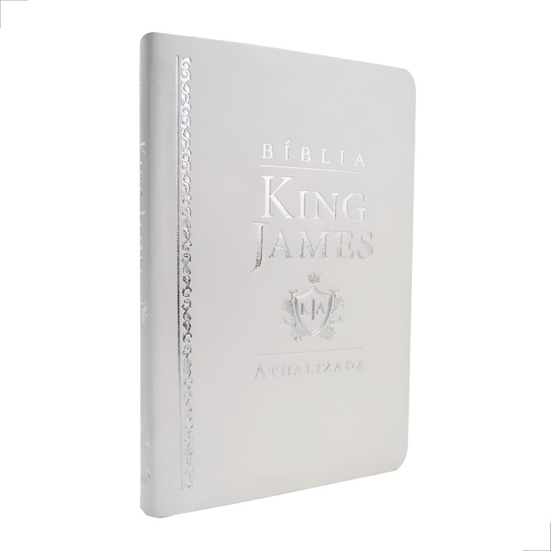 Bíblia King James Atualizada Slim Capa Luxo Branca