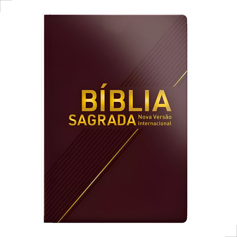 Bíblia NVI Letra Grande Luxo Vinho