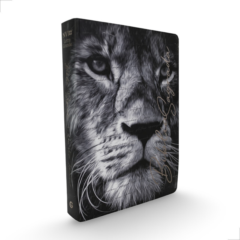 Bíblia NVI Semi Luxo Letra Grande Capa Leão Promessas Divinas - Image 7