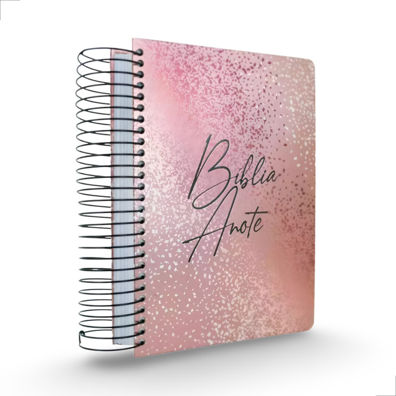 Bíblia Anote NVI Capa Dura Espiral Capa Ilustrada Púrpura