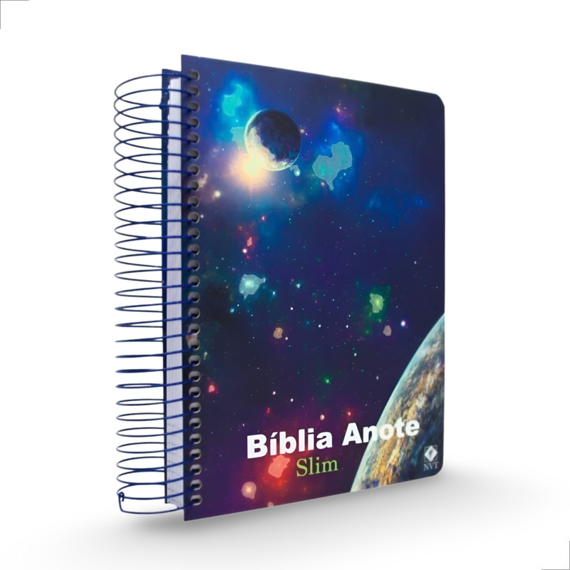 Bíblia NVT Anote Slim Capa Dura Universo
