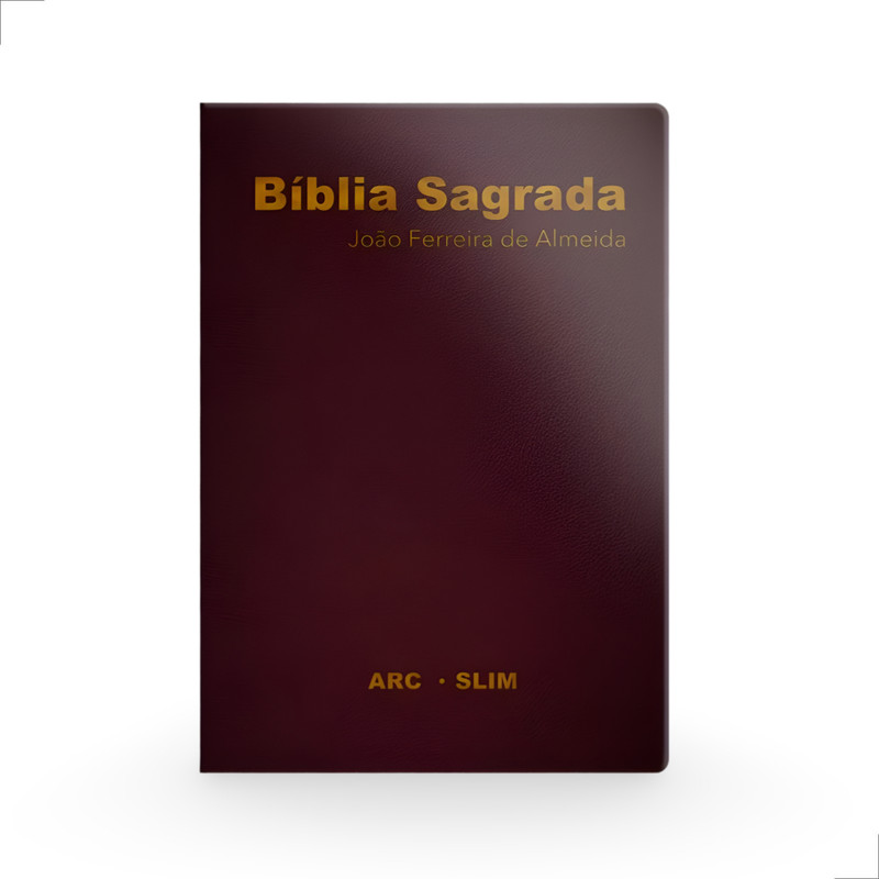Bíblia Sagrada ARC Slim Capa Luxo Vinho