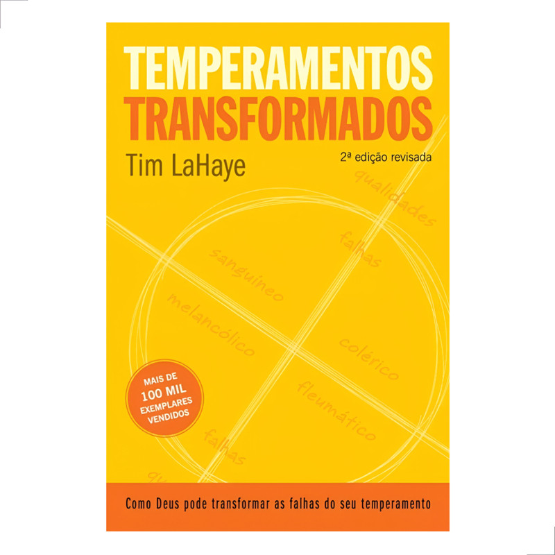 Livro Temperamentos Transformados Tim Lahaye Capa Mole