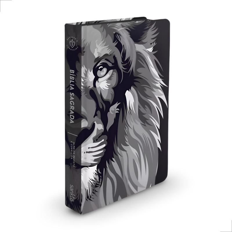 Bíblia Sagrada | ARC | Capa Dura | Lion Colors Black White
