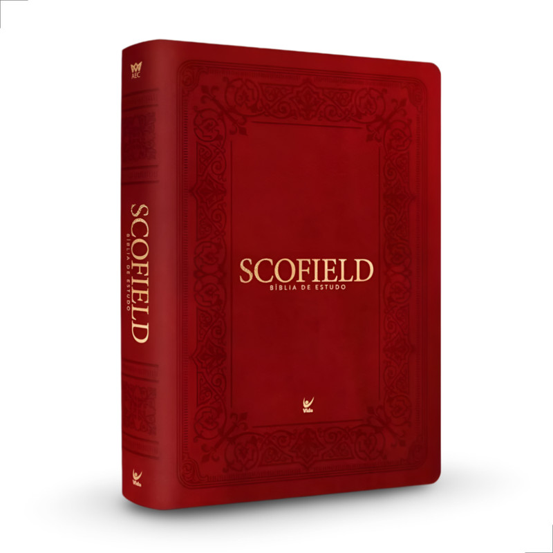 Bíblia De Estudo Scofield Aec Capa Luxo Vinho