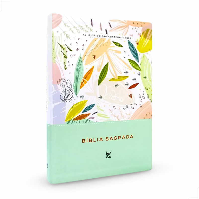 Bíblia Aec Letra Gigante Verde Estampada