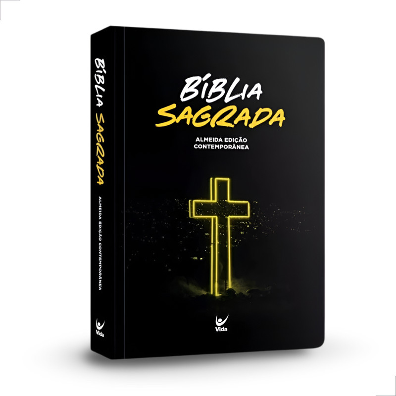 Bíblia Sagrada Neon Capa Semiluxo Aec