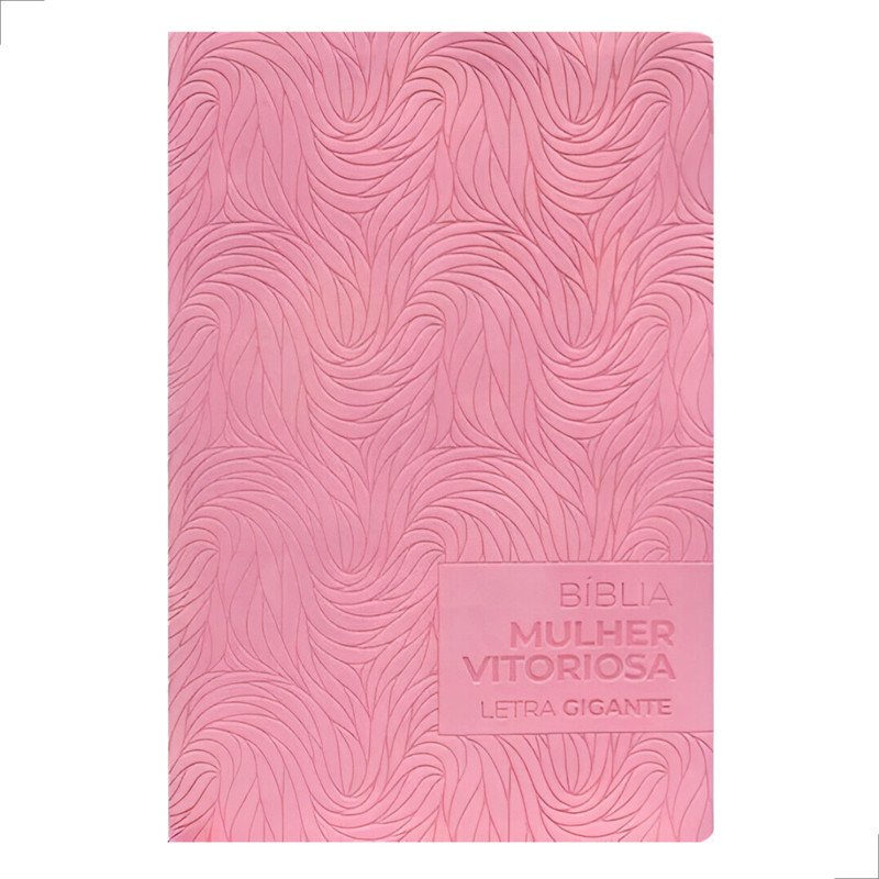 Bíblia Da Mulher Vitoriosa Letra Gigante Arc Rosa Claro