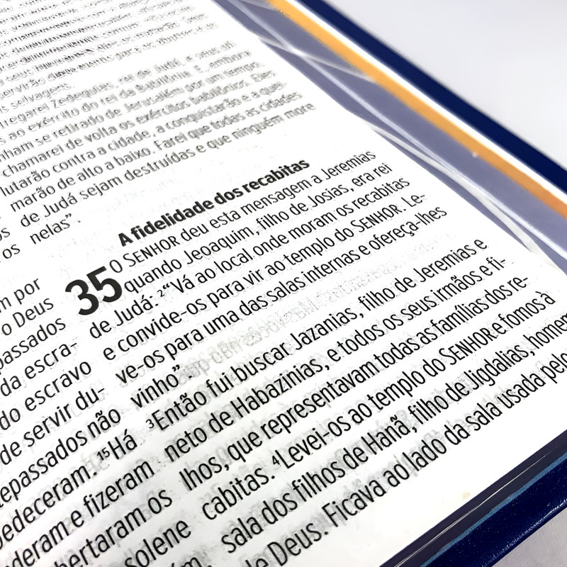 Bíblia NVT Letra Grande Luxo Azul Royal - Image 2