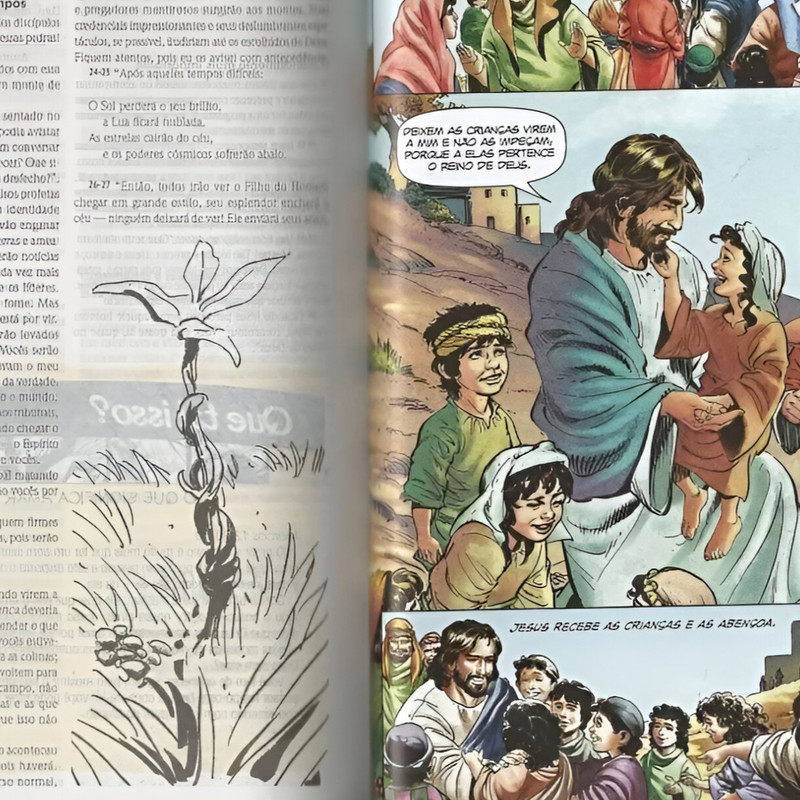 Bíblia Em Ação De Estudo Edição Especial Capa Luxo Cinza - Image 2