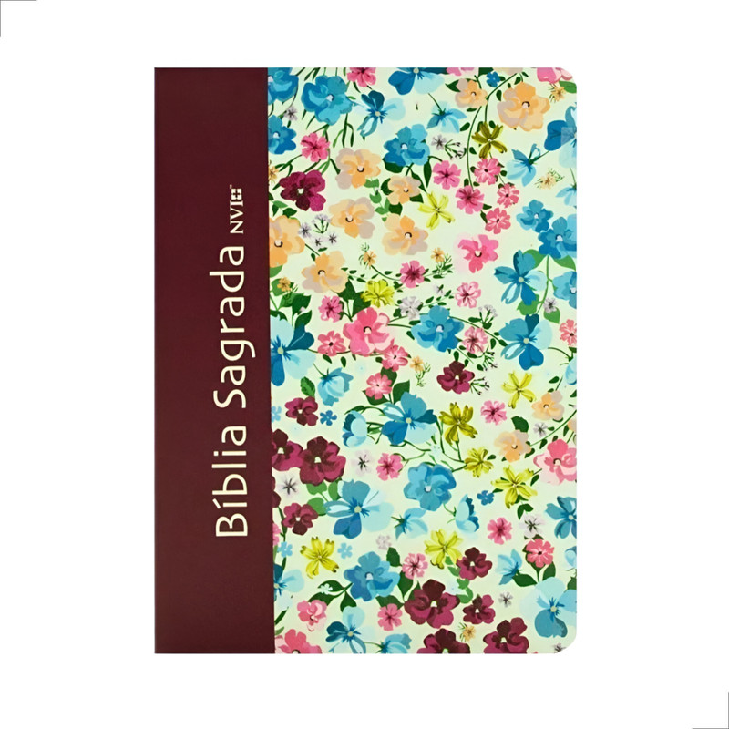 Bíblia NVI Slim Compacta Semi Luixo Floral - Image 2