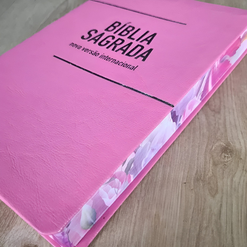 Bíblia NVI Extra Gigante Luxo Especial Rosa - Image 2