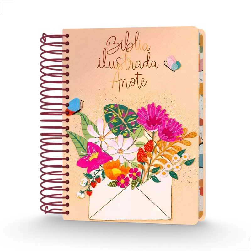 Bíblia Anote Capa Dura Ilustrada NVT Cartão de Primavera - Image 2