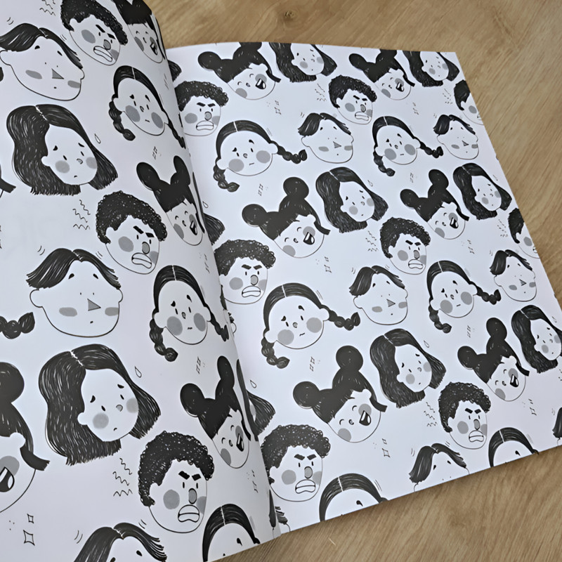 Livro De Colorir Infantil | Coleção Emoções | Milka Lins - Image 2