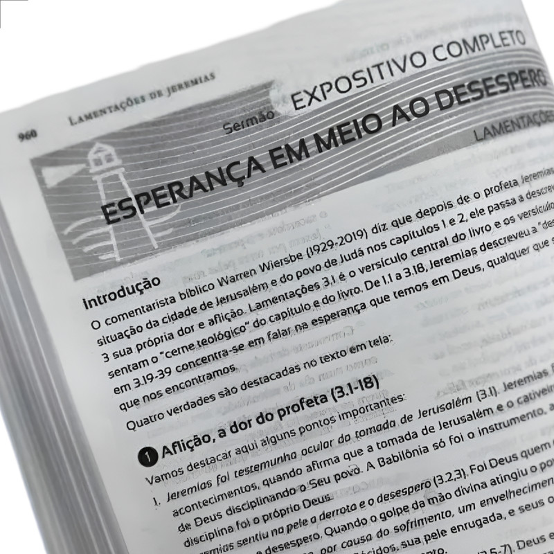 Bíblia Pregação Expositiva Estudo Sermões Hernandes Azul - Image 2