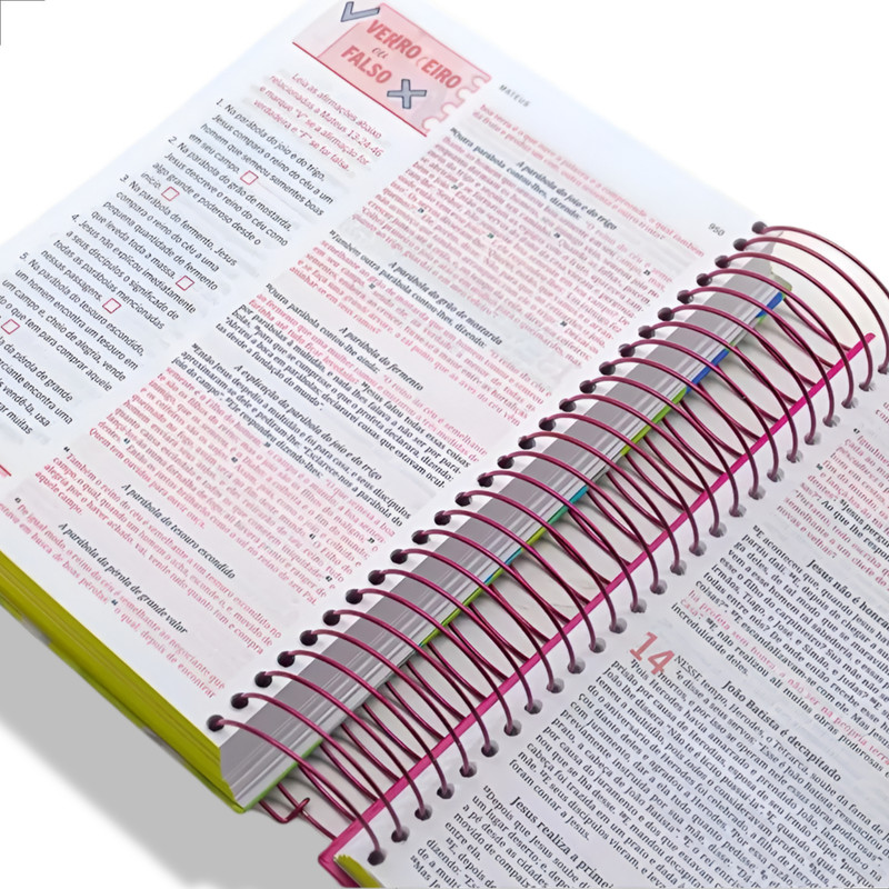 Livro Bíblia Interativa Estude Medite Anote KJ Origem - Image 2