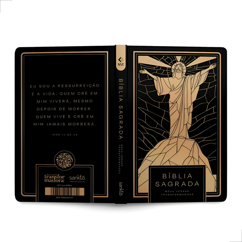 Bíblia Sagrada | NVT | Capa Dura | Jesus All Black - Image 2