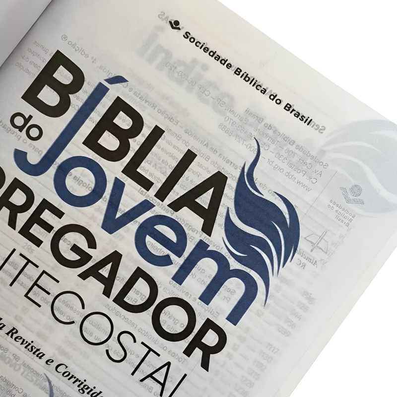 Bíblia Estudo Jovem Pregador ARC Pentecostal Capa Luxo Azul - Image 2