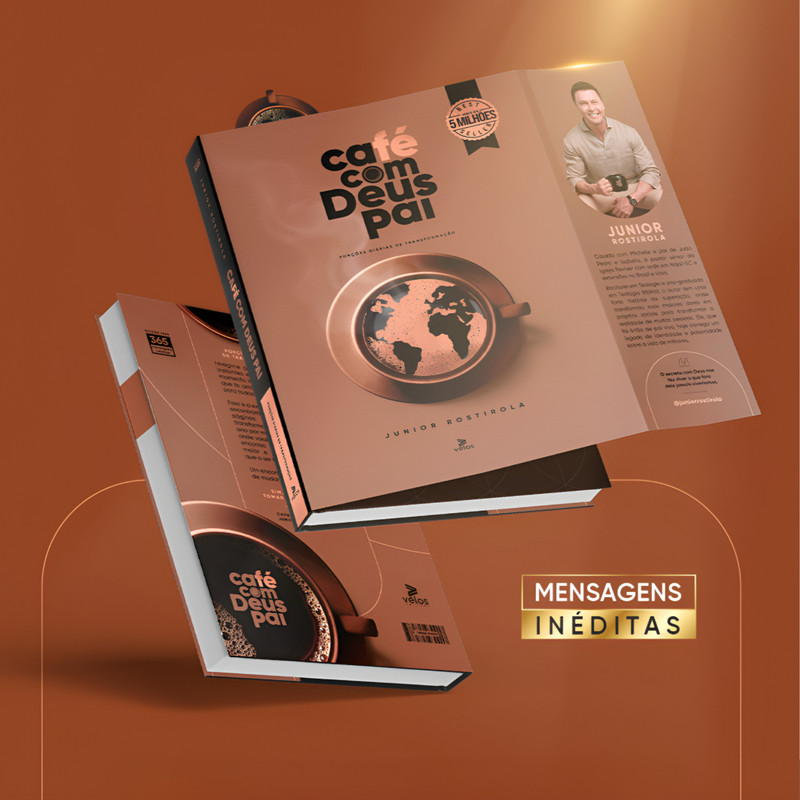 Café Com Deus Pai | Edição 2025 | Porções de Transformação | Júnior Rostirola | Marca Página - Image 2