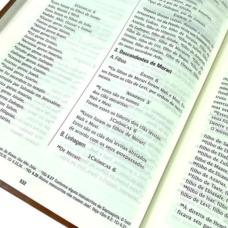 Bíblia Em Ordem Cronológica NVI Capa Luxo Vermelho E Mostarda - Image 2