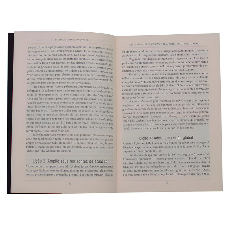 Livro Minhas Últimas Palavras Billy Graham Rick Warren - Image 2