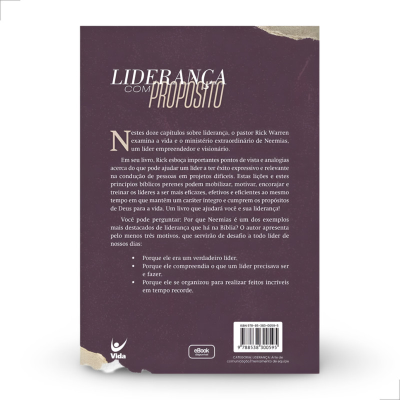 Livro Liderança Com Propósitos Rick Warren - Image 2