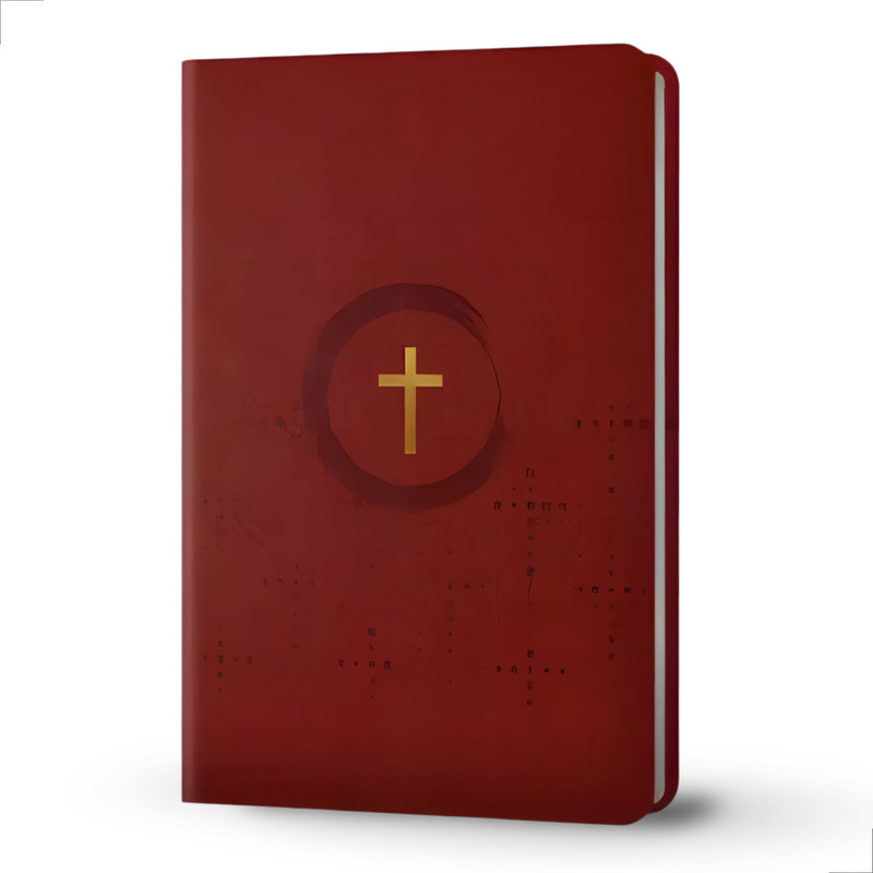 Bíblia Nvi Slim Cruz Capa Luxo Vinho