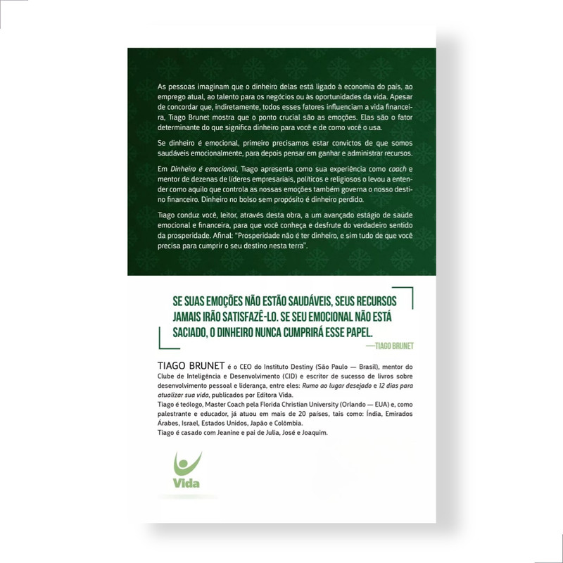 Livro Dinheiro é Emocional Tiago Brunet - Image 2