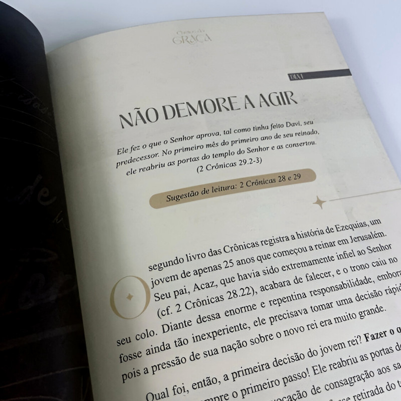 Livro Devocional Cheios da Graça Claúdio Duarte - Image 2