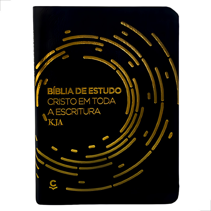 Bíblia de Estudo KJA Cristo em Toda Escritura Preto e Dourado - Image 2