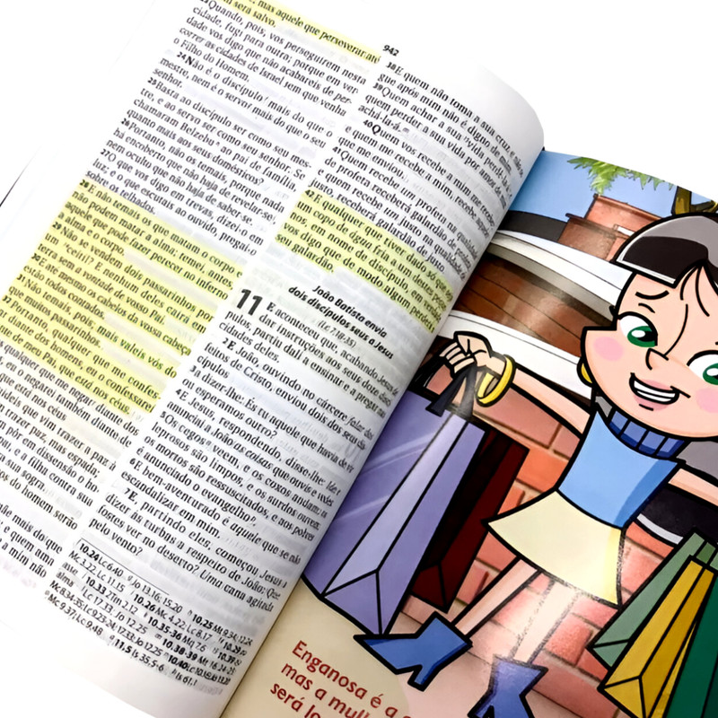 Bíblia ARC Midinho O Pequeno Missionário Capa Azul - Image 2