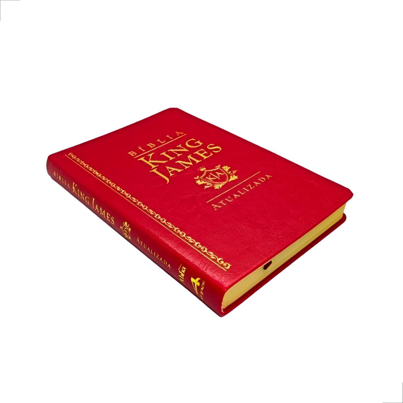 Bíblia King James Atualizada Slim Capa Luxo Vermelha - Image 3