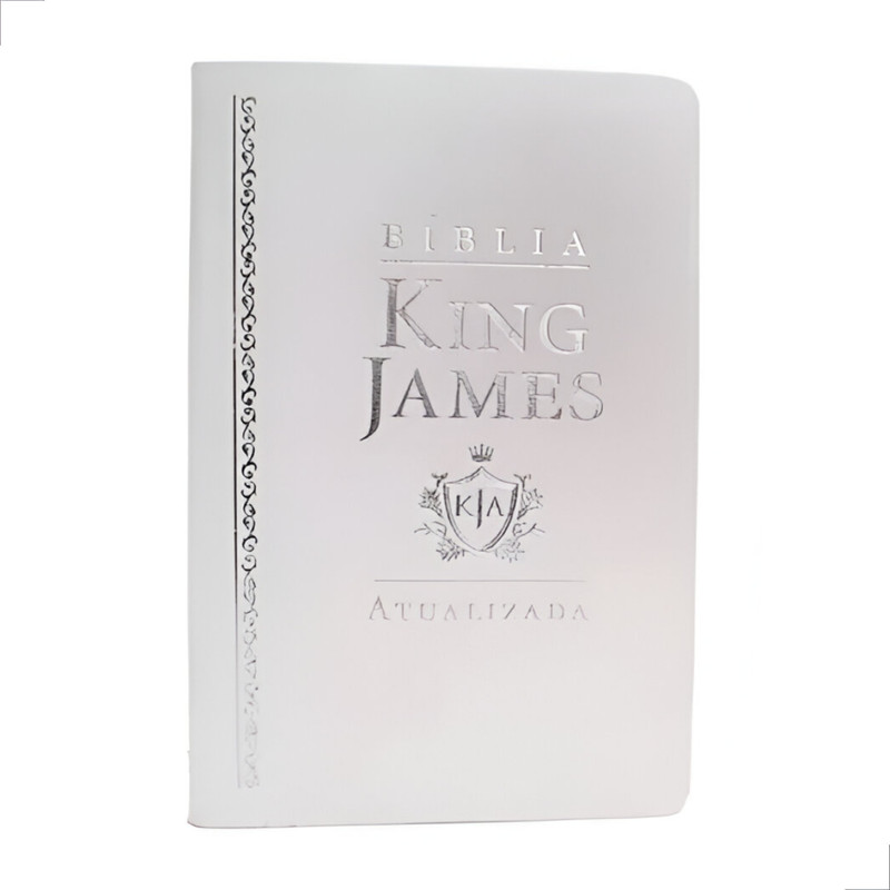 Bíblia King James Atualizada Slim Capa Luxo Branca - Image 3