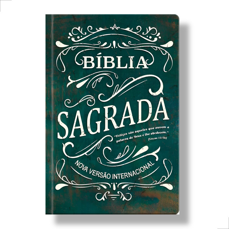 Bíblia Sagrada | NVI | Lettering Capa Dura Verde | Tradução Contemporânea - Image 3