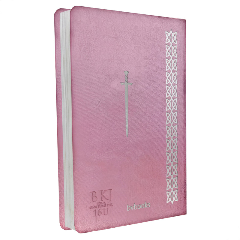 Bíblia King James 1611 Fiel Slim Rosa Perolado - Image 3