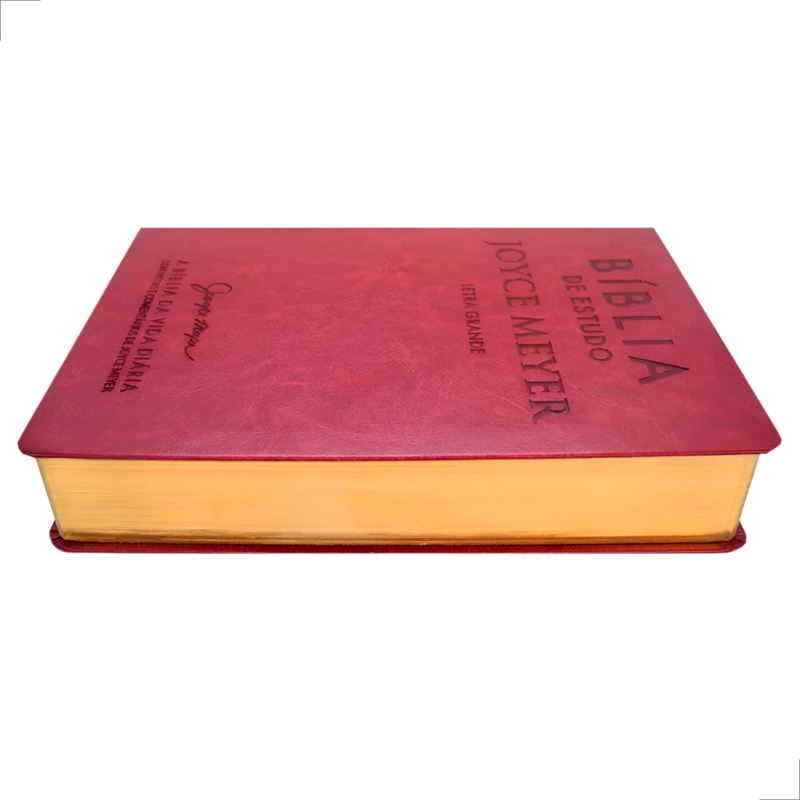 Bíblia Estudo NVI Grande Vermelha Joyce Meyer