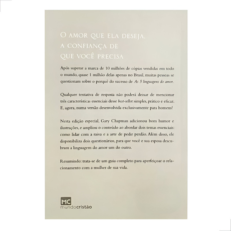 Livro As 5 Linguagens Do Amor Para Homens Gary Chapman - Image 3
