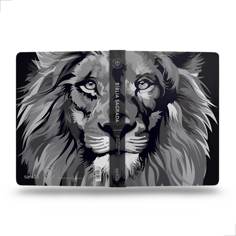 Bíblia Sagrada | ARC | Capa Dura | Lion Colors Black White - Image 3