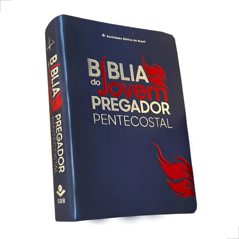 Bíblia Estudo Jovem Pregador ARC Pentecostal Capa Luxo Azul - Image 3