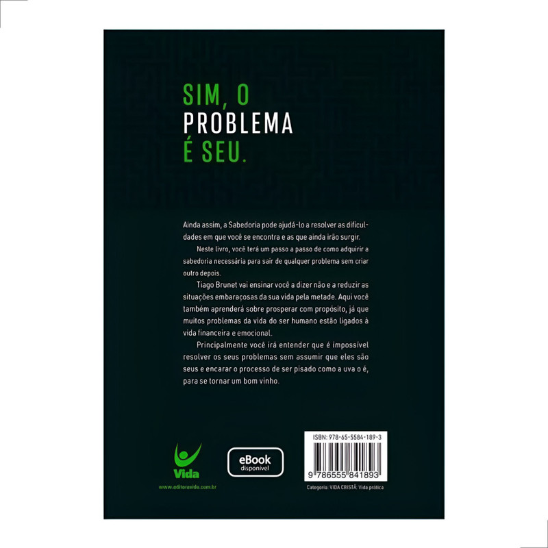 Livro O Problema é Seu Tiago Brunet - Image 3
