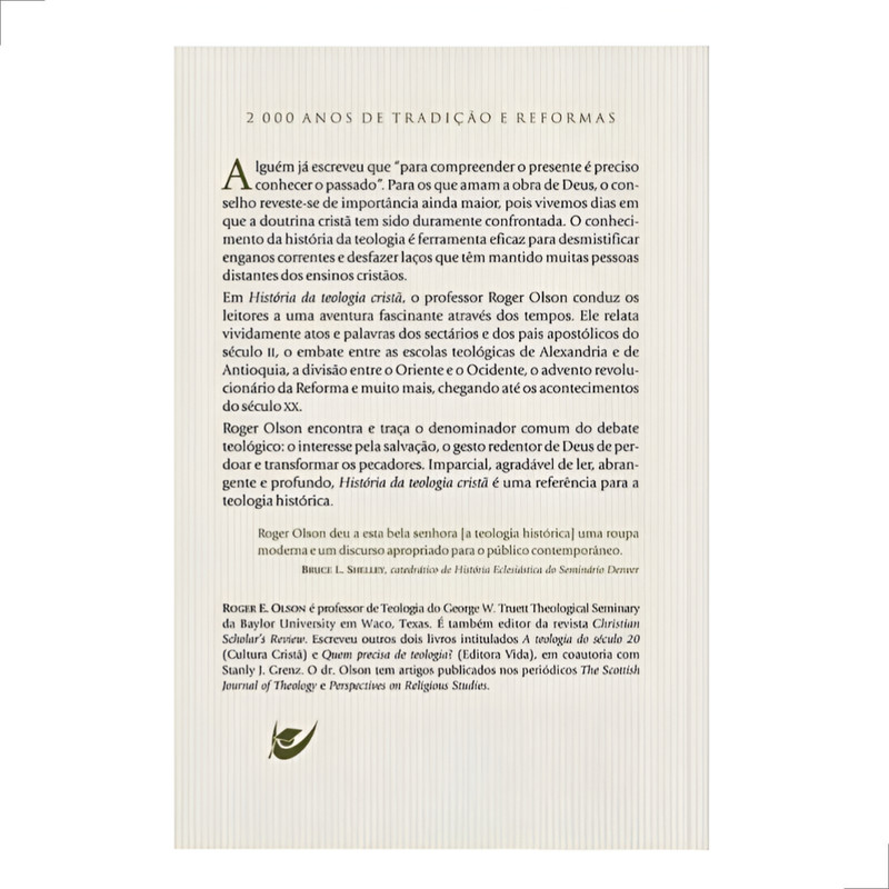 Livro História Da Teologia Cristã Roger Olson - Image 3