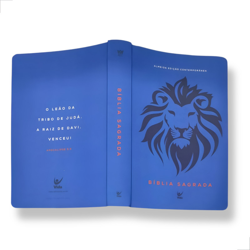 Bíblia Sagrada Leão Azul Aec Letra Grande - Image 3