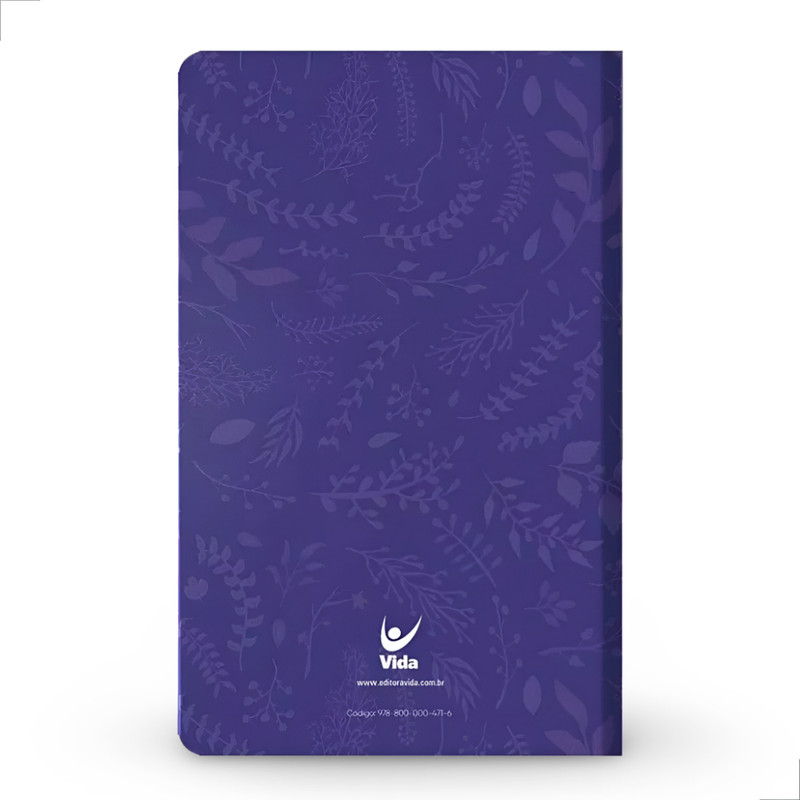 Bíblia Sagrada Flores Roxa Aec Letra Grande - Image 3