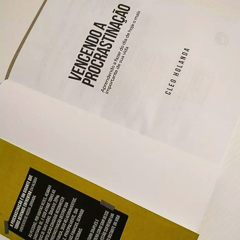 Livro Vencendo a Procrastinação Cleo Holanda - Image 3