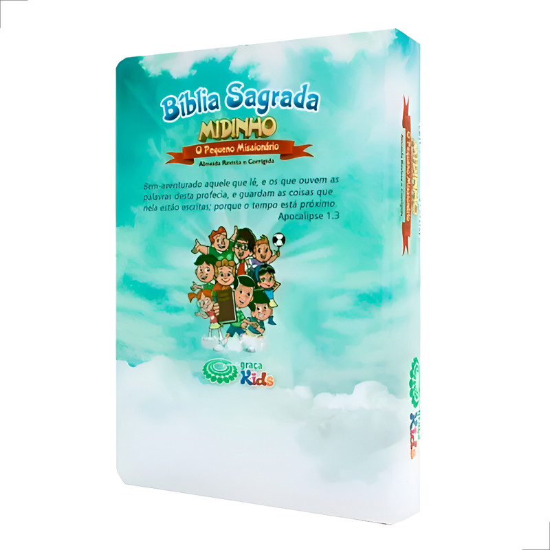 Bíblia ARC Midinho O Pequeno Missionário Capa Azul - Image 3