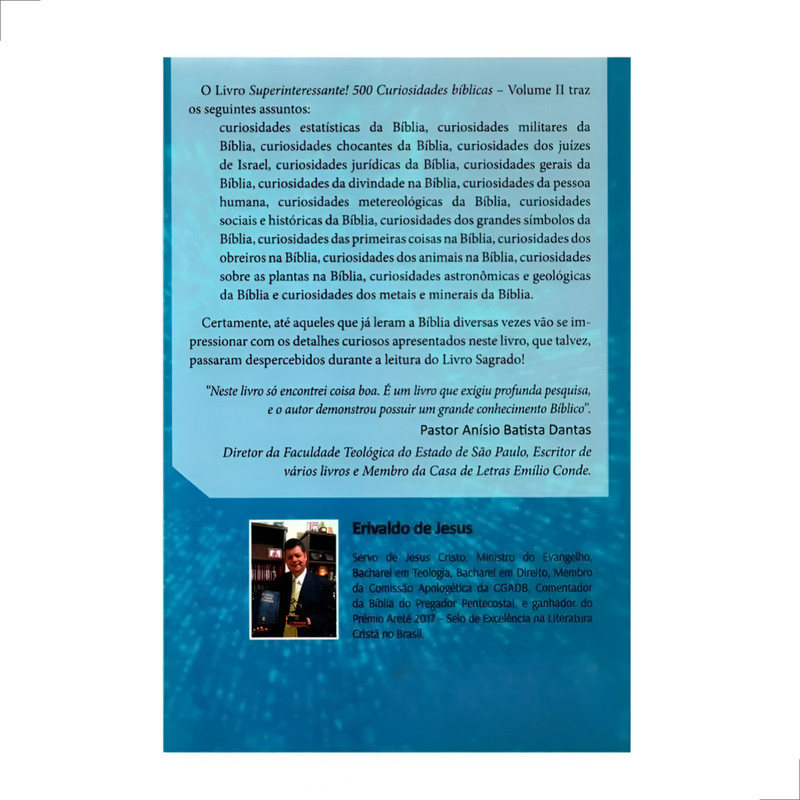 Livro 500 Curiosidades Bíblicas Erivaldo De Jesus Volume 2 - Image 3