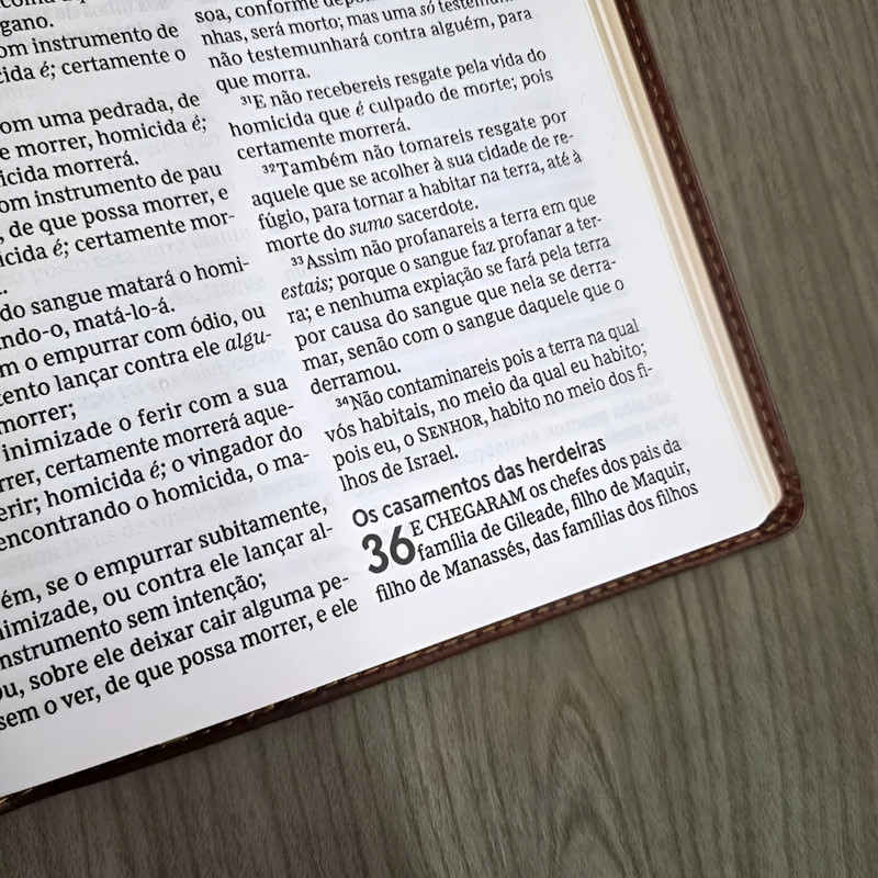 Bíblia ACF | Leitura Perfeita | Capa Luxo | Marrom - Image 4