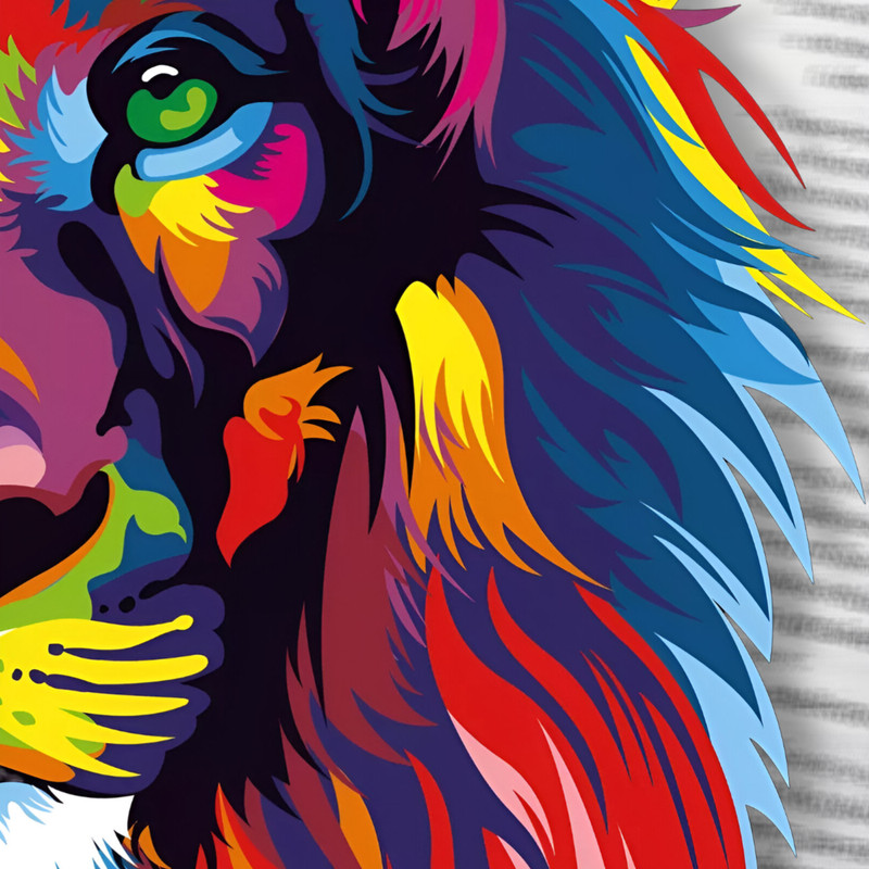 Bíblia Sagrada Lion Color Nvt Capa Dura Leão Colorido - Image 4