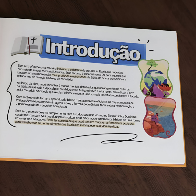 Mapeando a Bíblia Com Mapas Mentais Ilustrações Capa Dura Philippe Azevedo - Image 4